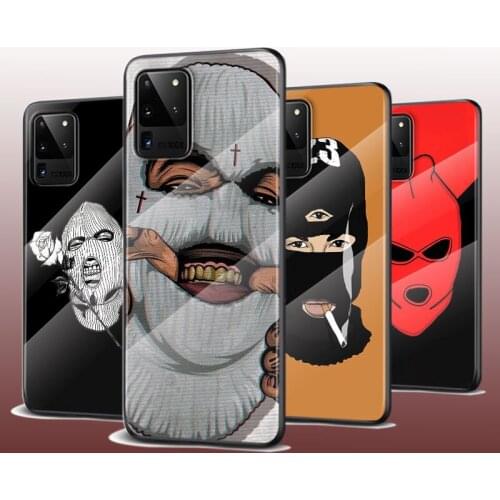 Tempered Glass Cover Headgear Sexy For Samsung Galaxy S21 Ultra Plus 5G M51 M31 M21 Phone Case