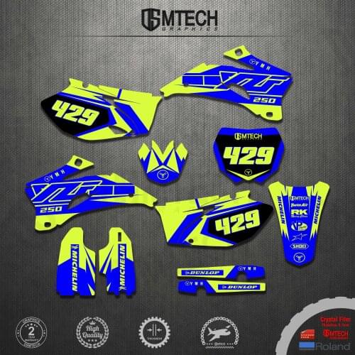 DSMTECH YZF250/450 2009-06 Motorcycle Decals Stickers Backgrounds Graphics For YAMAHA YZF250 YZ250F 2006 2007 2008 2009