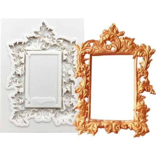 Photo Frame Silicone Cake Baking Mold Sugarcraft Chocolate Cupcake Resin Tools Fondant Decorating Tools