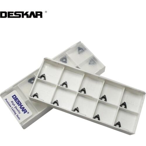 10Pcs DESKAR 06IR 08IR A55 A60 ISO LDA LDC Indexable Insert Threading Blade CNC Carbide Insert lathe threaded turning tools
