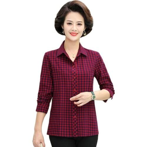 Блузки в клетку IOQRCJV China At AliExpress