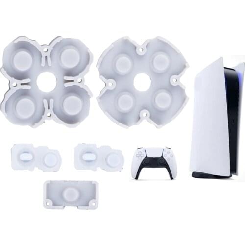 Soft Rubber Silicone Conductive Adhesive Button Pad keypads for PS5 Game Controller Repair Parts