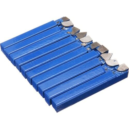 10pcs 1/4" Carbide Tipped Milling Cutter Cutting Tool Bit Set High Hardness For Metal CNC Lathe Tools