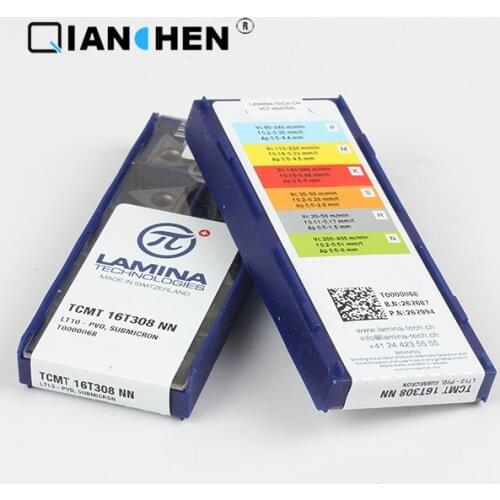 Genuine original high quality high-performance LAMINA TCMT 16T308 NN LT1000 (10pcs/lot) tungsten Carbide Cutting tools inserts