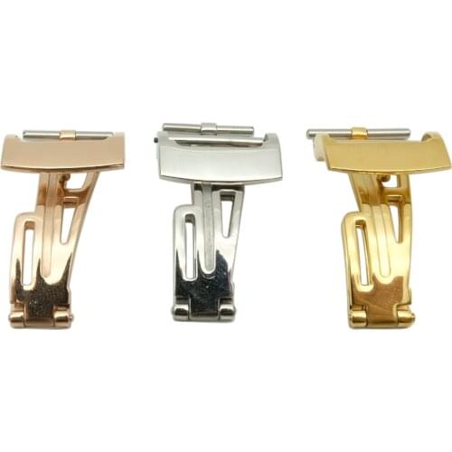 18mm 20mm For Audemars New FIit 28mm 26mm Watch Band Strap Bracelet Silver Gold Roes Gold Folding Clasp Buckle For AP + Tools