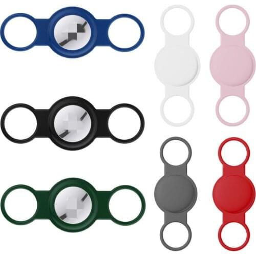 Pet Silicone Protective Case For Apple Airtags Locator Tracker GPS Finder Anti-lost Device Dog Cat Collar Loop Pet Accessories