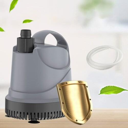 Ultra-Quiet Submersible Water Fountain Pump 20/40/80W Multi-function Tortoise Filter Fish Pond Aquarium Water Pump Tank Fountain