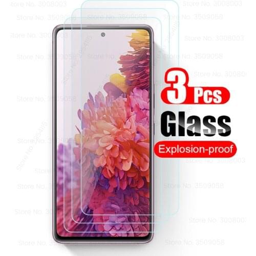 3PCS 9H Tempered Glass For Samsung Galaxy S20 FE Screen Protector On Sumsung Gelaxi S20FE S 20 FE S20 Fan Edition SM-G781B 6.5