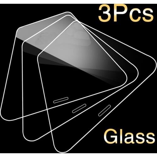 3Pcs Tempered Glass For iPhone 11 Pro Max X XR XS MAX 5s 5C SE 2020 Screen protector For iPhone 7 8 6 6s Plus 12 Glass film Case