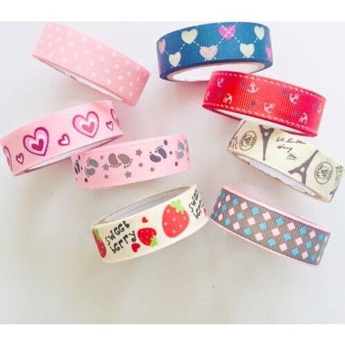 1PC Sweet Strawberry Tower Hearts DIY Decorative Fabric Washi Tape Masking Tape Stickers Stick Label Book Computer Decor