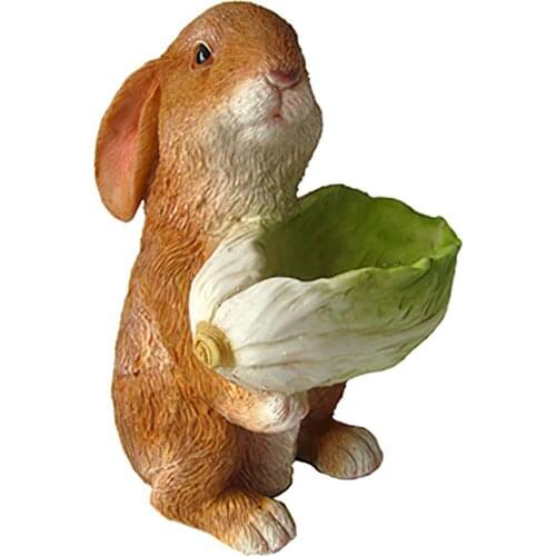 1pc Straw Rabbit Decor Simple Lifelike Handmade Straw Rabbit Woven Rabbit Decor For Home Shop Garden Decoration