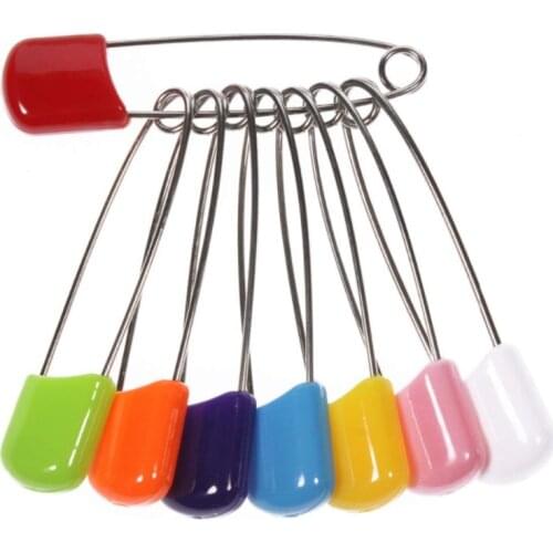 10/20Pcs Plastic Head Safety Pins 4/5.5cm DIY Needle Pins Safety Locking Baby Cloth Diaper Nappy Pins Buckles Sewing Supplies