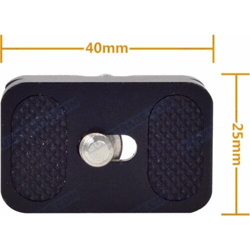 10PCS Mini Micro PU-25 Quick Release Plate Micro 1/4 Crew 25mm For DSLR Camera Video