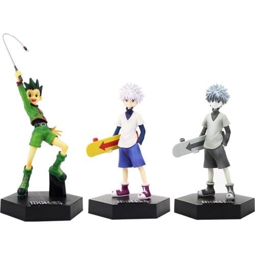 16-17cm 3 Styles Hunter X Hunter Figure Toy Gon Freecss Killua Zoldyck Action Figure Model Toys Collectible Doll For Kids Gift
