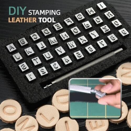 36pcs DIY Stamping Leather Tool Stamps Zinc Alloy Stamping Symbol Set Leather Decoration Marking Tools DIY Leather Craft Tools