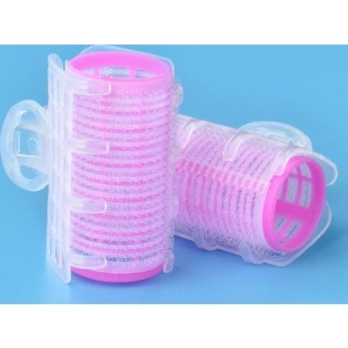 6pcs Plastic Hair Curler Roller Large Grip Styling Roller Curlers Hairdressing DIY Tools Styling Home easy Use Hair Rollers