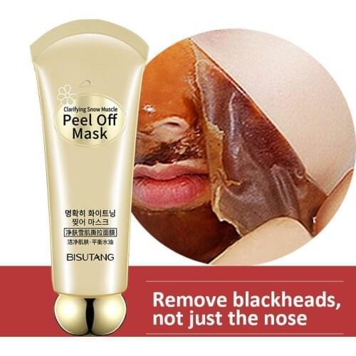 80g Seaweed Tearing Mask Dead Skin Clean Pores Shrink Peel Mask Oil Control Painless Blackhead Remover Face Skin Care