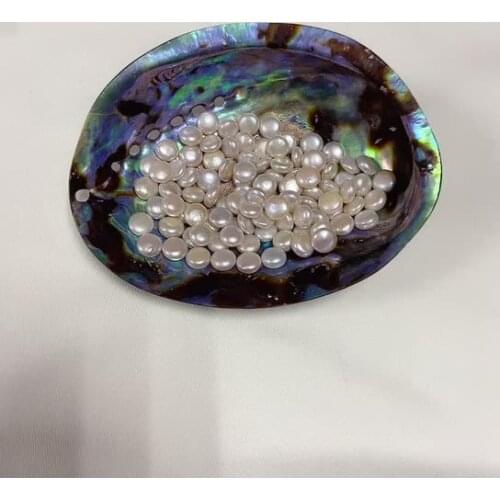 Natural white 10mm coin freshwater pearl Loose Beads for jewelry making