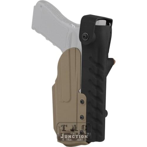 For Glock 17 19 SOC RIG Level II Retention Holster w/ DBAL-PL Pistol light Tactical RTI System Right Waist Holster DE