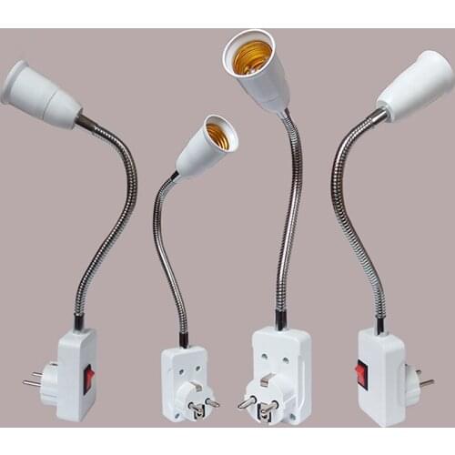 E27 Light Lamp Bulb Adapter Socket Extend Extension Converter Wall Base Holder Screw Socket