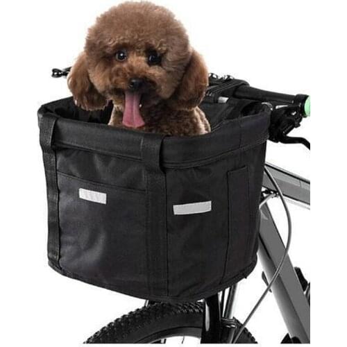 Mountain bike lithium battery cycling bicycle basket car basket loading basket car front bag pet car basket