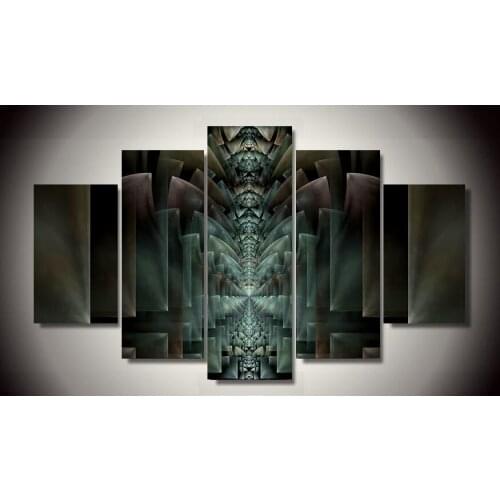 HD Printed Religious Abstract Art 3D Poster 5 Pieces/Set Painting Poster Home Wall Art Picture Paint On Canvas Prints Painting