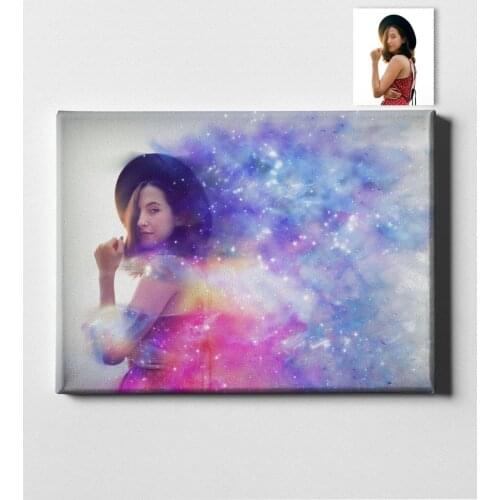 Personalized Galaxy Design Canvas Print (50x70 cm.) gift Home Decoration Special Design Home Office Business Place Quality Suitable