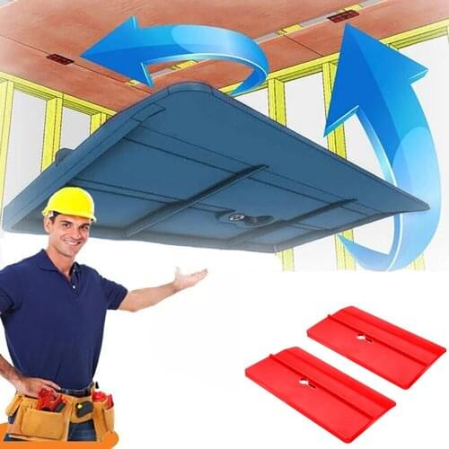 2Pcs Drywall Fitting Tool Plasterboard Fixing Equipment Ceiling Positioning Plate Room Kit Ceiling Sloped Walls Decoration Tools