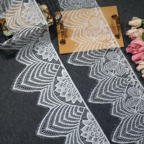 Exquisite Unilateral Irregular Pressed Yarn Lace DIY Dress Accessories and Skirts with Lengthened Stitching Decoration RS3291