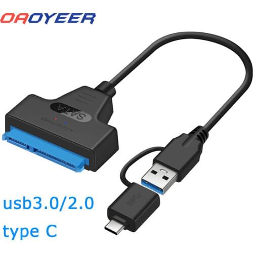 USB 3.0 SATA 3 Cable Sata to USB 3.0 Adapter Up to 6 Gbps Support 2.5 Inches External HDD SSD Hard Drive 22 Pin Sata III Cable