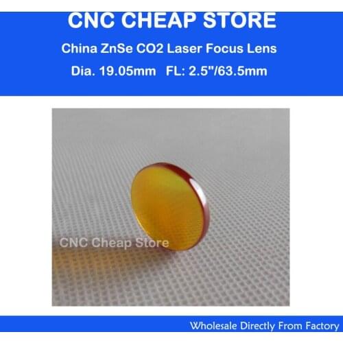 China ZnSe Focus Lens CO2 Laser Engraving Cutter DIa. 19.05mm Focal 63.5mm 2.5" Free Shipping