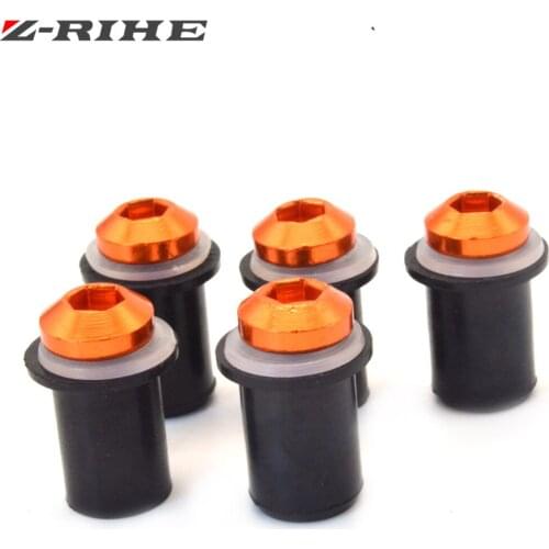 Universa M5 Motorcycle Windshield Windscreen Bolt Screw Nut Fastener Kit For YAMAHA XJR FJR 1300 suzuki GSR750 GSR600 GSR400