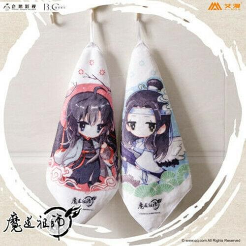Grandmaster of Demonic Cultivation MDZS Wangji Wuxian Ling Jin zixuan Hand Towel Towelette Cosplay Gifts