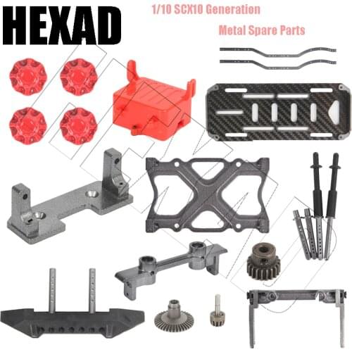 Carbon Fiber Metal Frame RC Beam Car Frame Parts for 1:10 Axial SCX10 RC Crawler Spare Parts