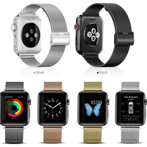 Milanese Loop For Apple watch band 5 6 SE 40mm 44mm Stainless Steel Bracelet for iwatch series 4 5 6 SE 3 42mm 38mm watch band
