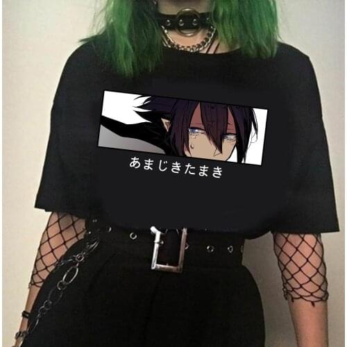 My Hero Academia Funny Cartoon T Shirt Women Men Fashion Amajiki Tamaki Sad Eyes T-shirt