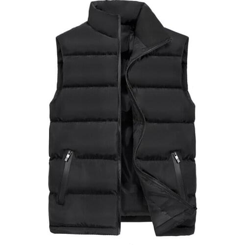 MRMT 2021 Brand Mens Cotton Vest Jackets Warm Large Size Cotton Overcoat for Male Vest Jacket Outer Wear Clothing Garment