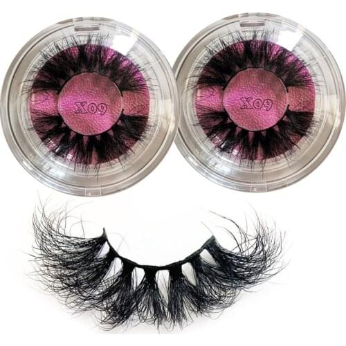 Wholesale 3D Mink Eyelash 5D 25mm Long Thick Mink Lashes With Eye Lash Packaging Box Eyes Makeup Maquillage Private Label