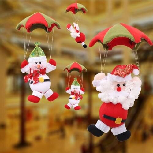 New Christmas Ornaments Christmas Decorations Skydiving Santa Claus Doll Craft Gifts Christmas Home Store Hanging Accessories