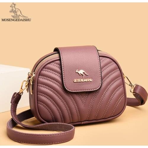 2021 Solid Color Fashion Shoulder Bag Female Travel Cross Body Bag New Mini PU Leather Crossbody Bags for Women Bolsos De Mujer
