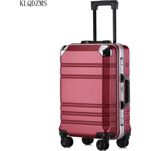 KLQDZMS Carry On Luggage 2024 Inch PC Spinner Lightweight For Travel Business Suitcases With Wheeled Trolleys