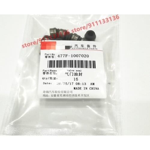16PCS/SET Engine Valve Oil Seal For Chery Tiggo 2 /Tiggo 3x A5 Fora Fulwin 2 Very Bonus E3 Bonus 3 1.5L 477F-1007020