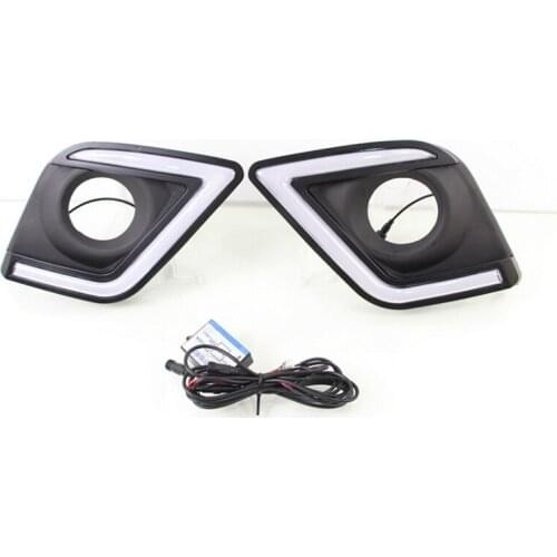 Signal Relay For T/oyota H/ilux R/evo V/igo 2015 2016 Waterproof ABS 12V 6000K Car DRL LED Daytime Running Light