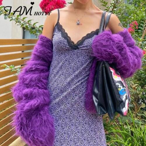 Vintage Rose Printed y2k Strap Mini Dress Summer 2021 Kawaii Harajuku Lace Patchwork Sundress Party Streetwear Ladies Iamhotty