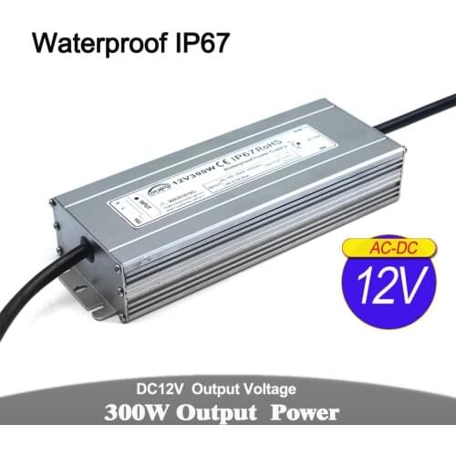 Waterproof Power Supply DC 12V 24V 24W 60W 72W 100W 120W 150W 200W 250W 300W Transformers 220V AC to DC12V DC24V Outdoor SMPS