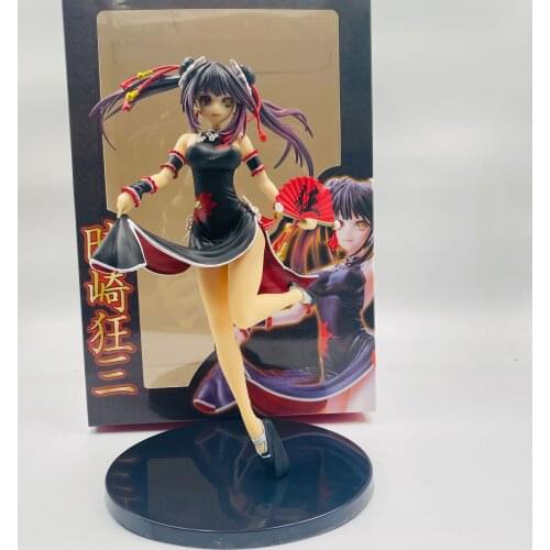 Japan Anime DATE A LIVE Tokisaki Kurumi Cheongsam Ver. PVC Figure Figurine 23.5cm Toy Model Statue New With Box