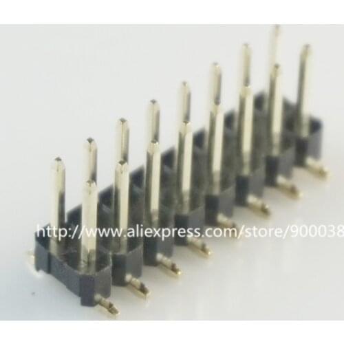 10pcs 2x8 P 16 pin 2.54 mm SMT Pin Header Male dual row surface mount PCB Tin Rohs Reach two rows No locator peg cut by hand