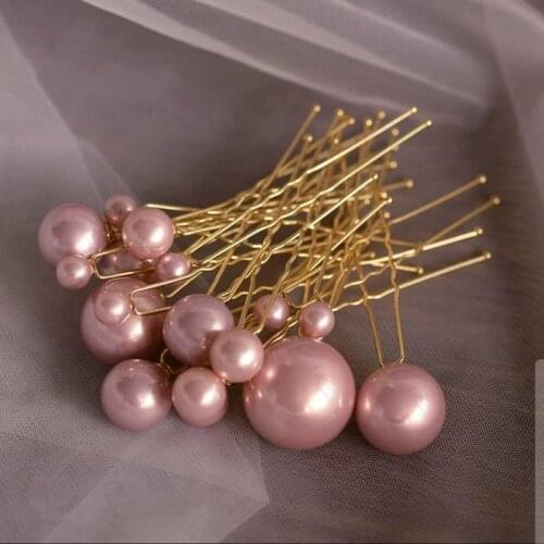 18 Pics/Lot European Women Pearls Brides Hairpins Handmade Sticks Wedding Hair Accessories