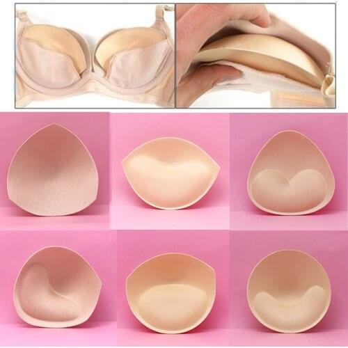 2Pair Multi-style Women Sponge Bra Pad Swimsuit Bikini Pad Push Up Breast Enhancer Removeable Bra Padding Inserts Cups Intimates