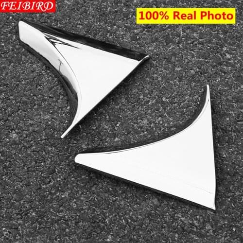 ABS Rear Spoiler Wing Side Triangle Cover Trim Molding Garnish 2 Pcs For Nissan Qashqai J11 2014 2015 2016 2017